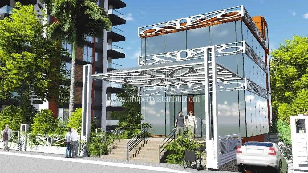 The entrance of the Perk Residence compound
