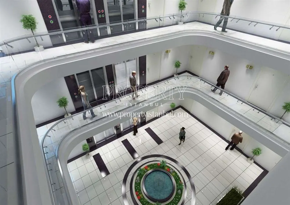 Interior of the Saglam Rezidans building