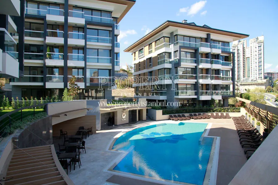 Seba Flora blocks with the swimming pool