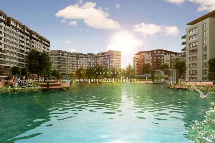The lagoon in Sinpas Liva Turkuaz