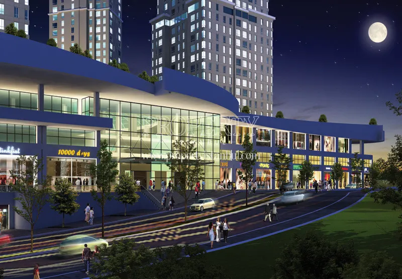 Star Towers project at night