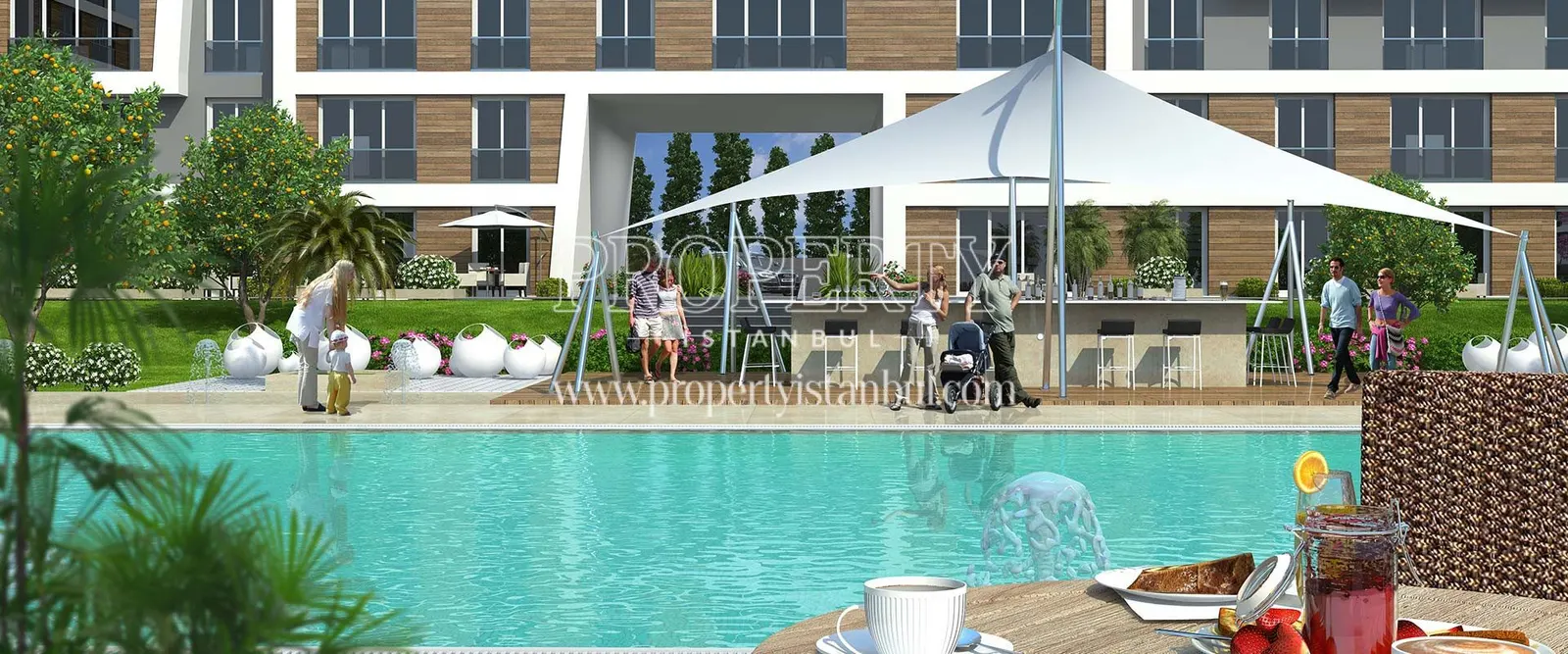 Outdoor swimming pool in Still Istanbul Comfort