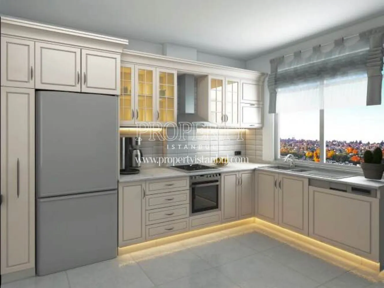 A kitchen in Sunpark Evleri