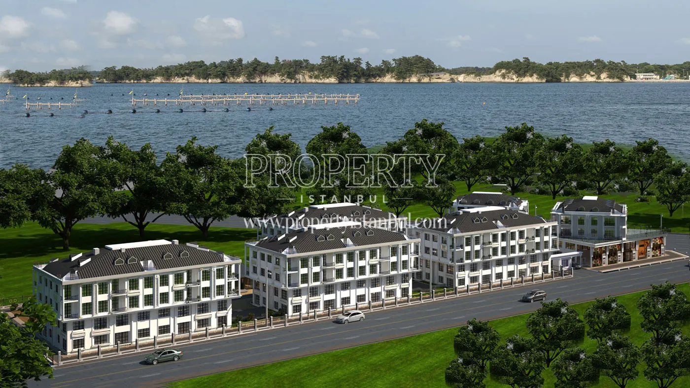 Sunpark Evleri with the sea
