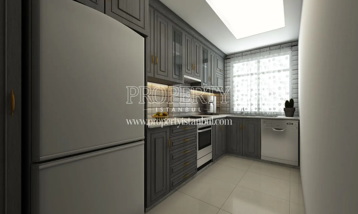 A kitchen in Sunpark Evleri