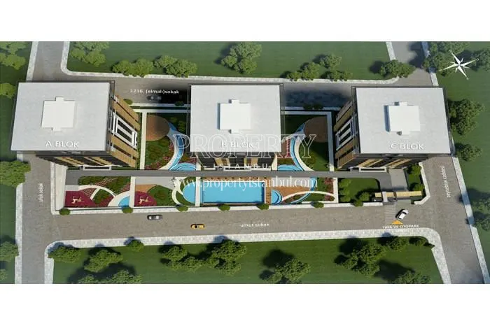 The 34 Halkali project view from above