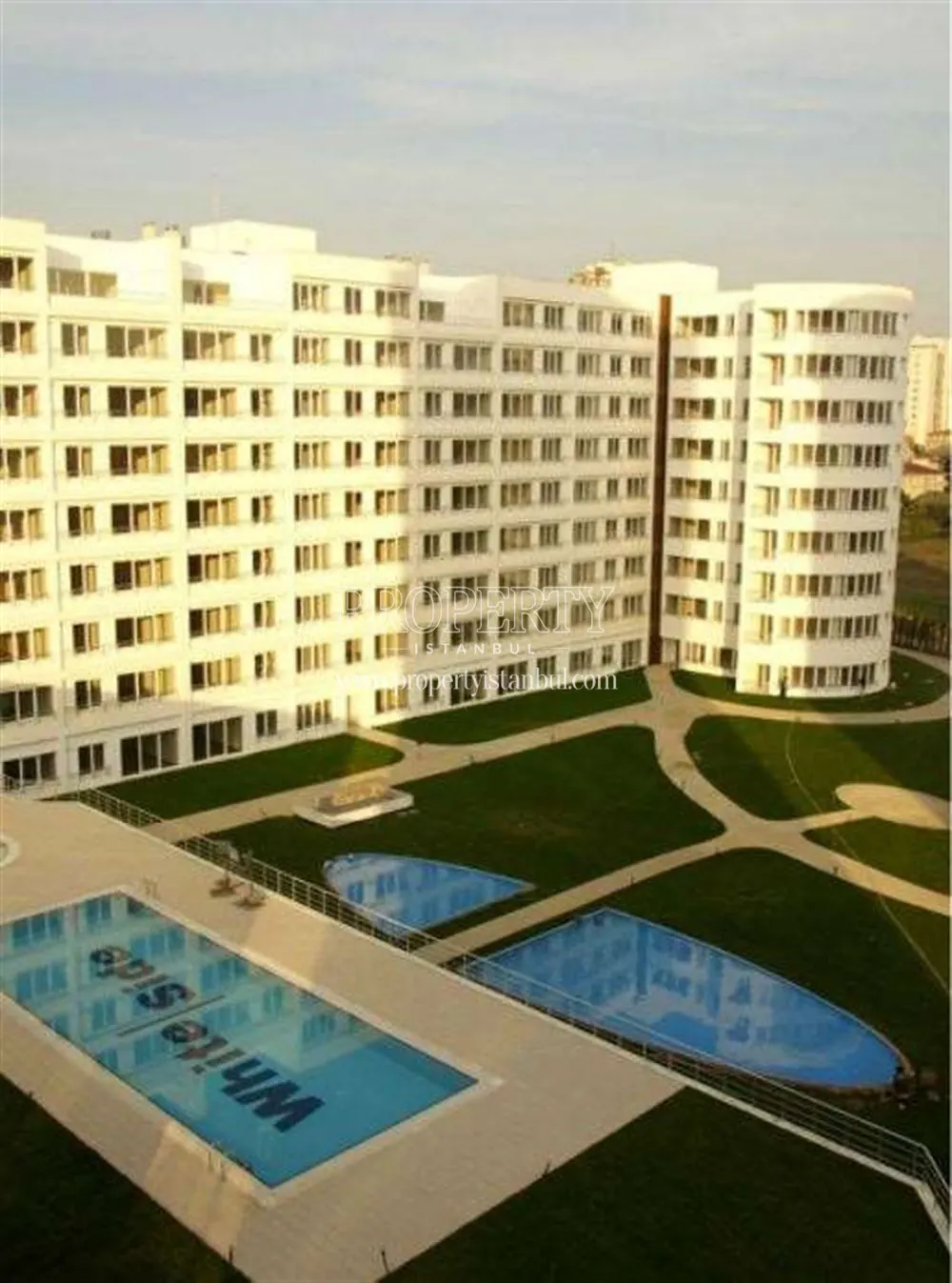 White Side Apartments compound swimming pool