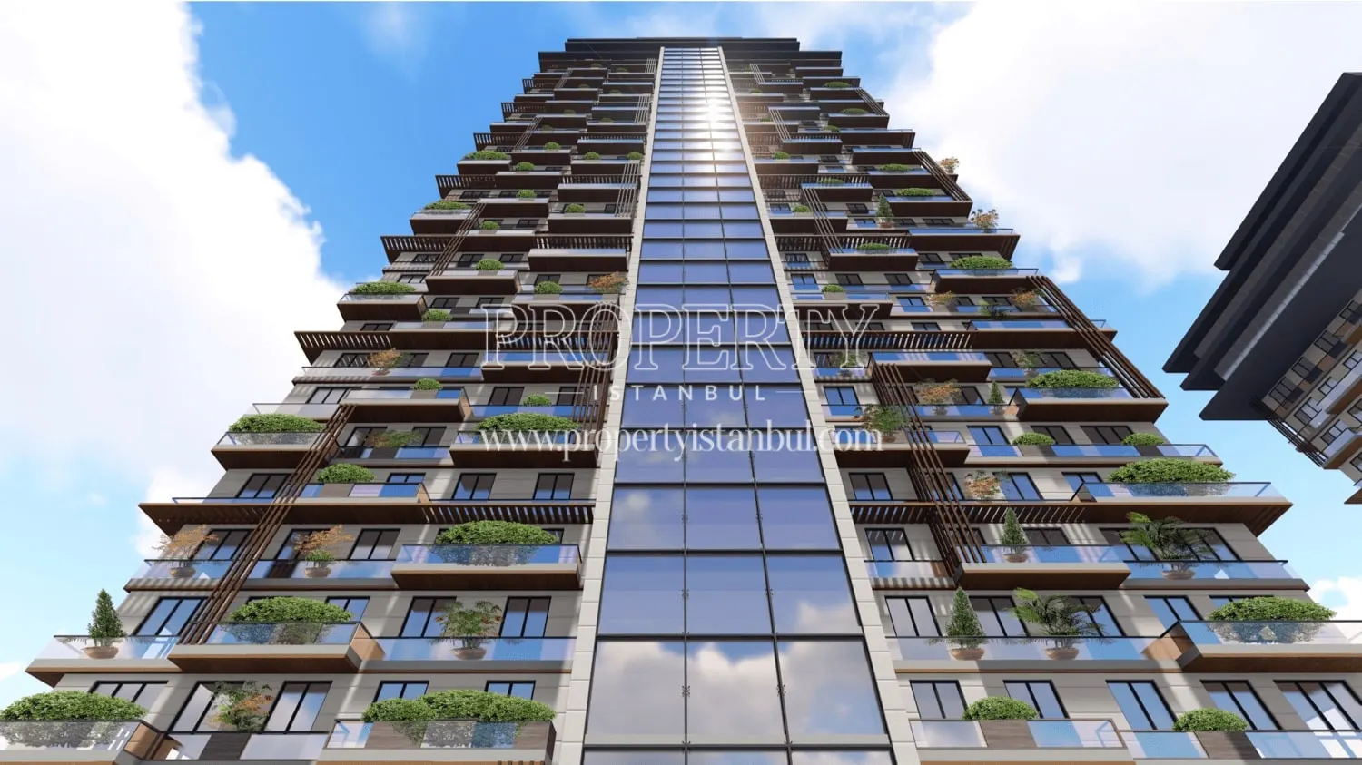 One of the buildings in Trio Garden