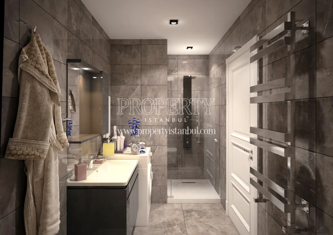 One of the bathrooms in Net Levent