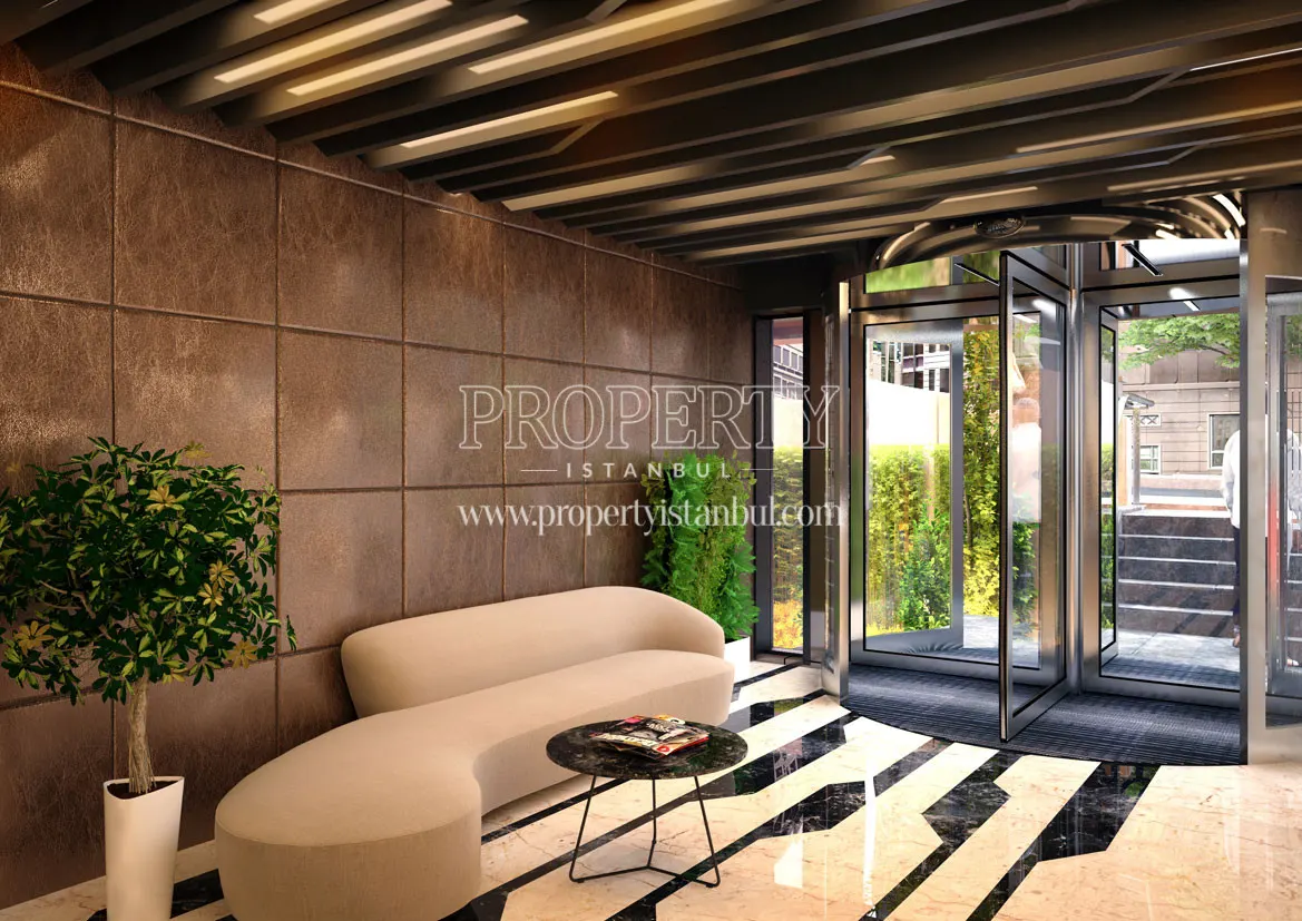 The entrance of the Net Levent building