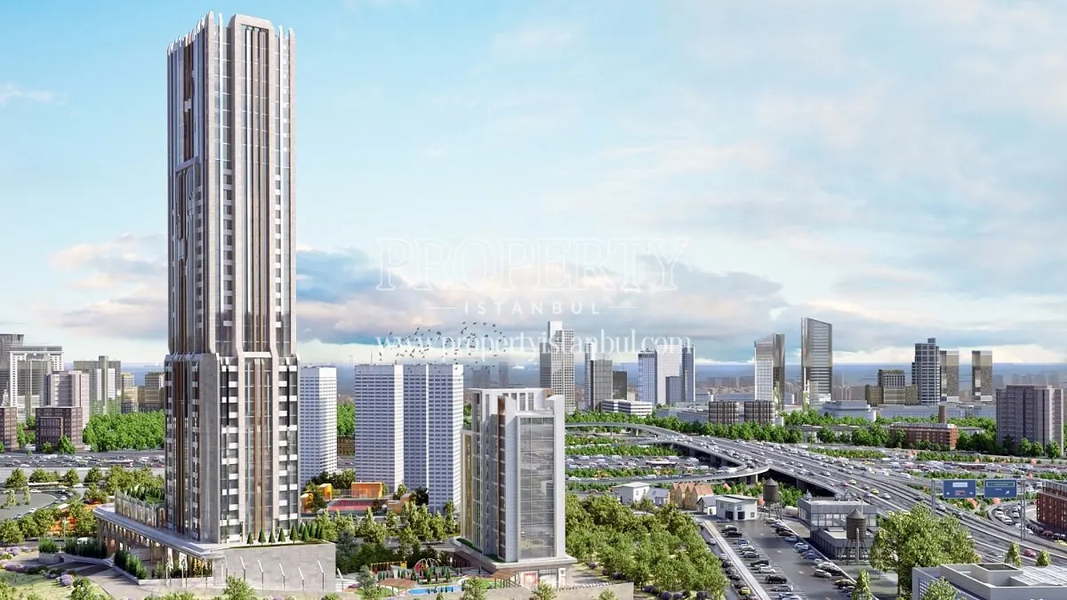 Central Hill project with other towers