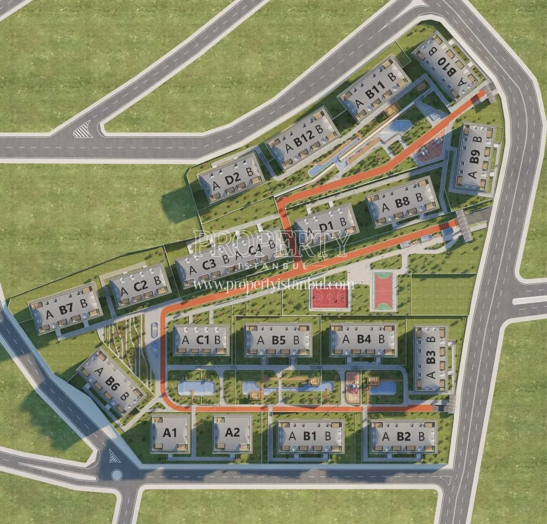 The plan of Palm Marin
