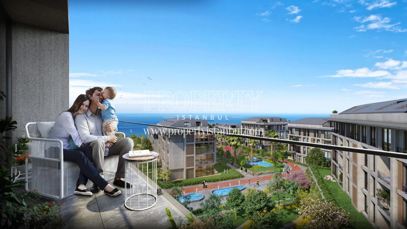 Sea view from Palm Marin units