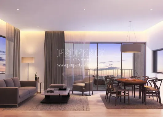 The living room of a Nef Ortayaka unit