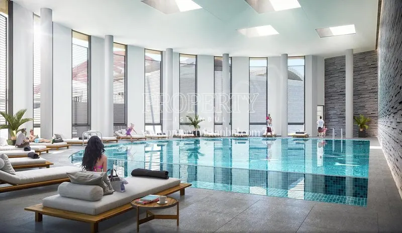 The outdoor swimming pool in Nevbahar Istanbul