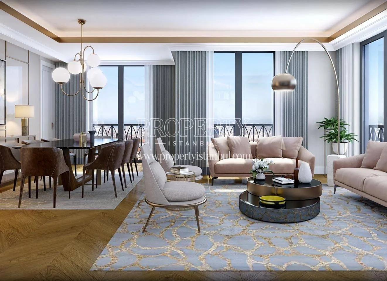 The living room of Nevbahar Istanbul