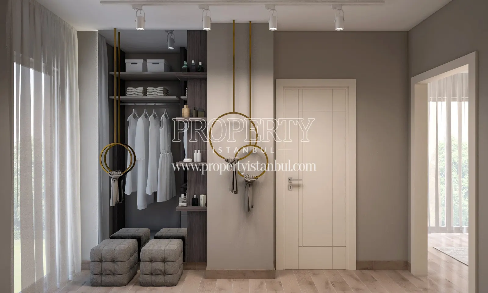The dressing room in Alya Onist