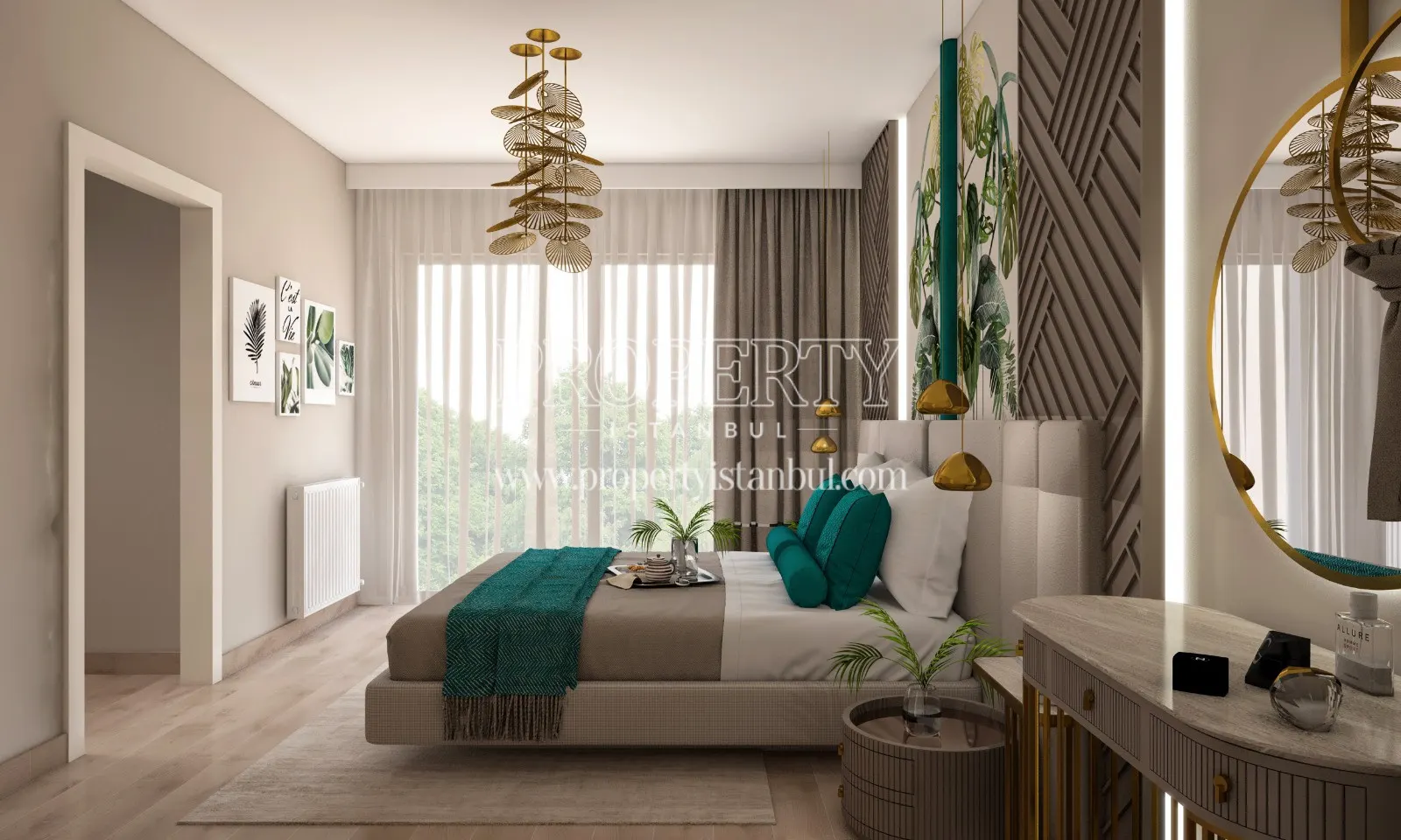 One of the master bedrooms in Alya Onist