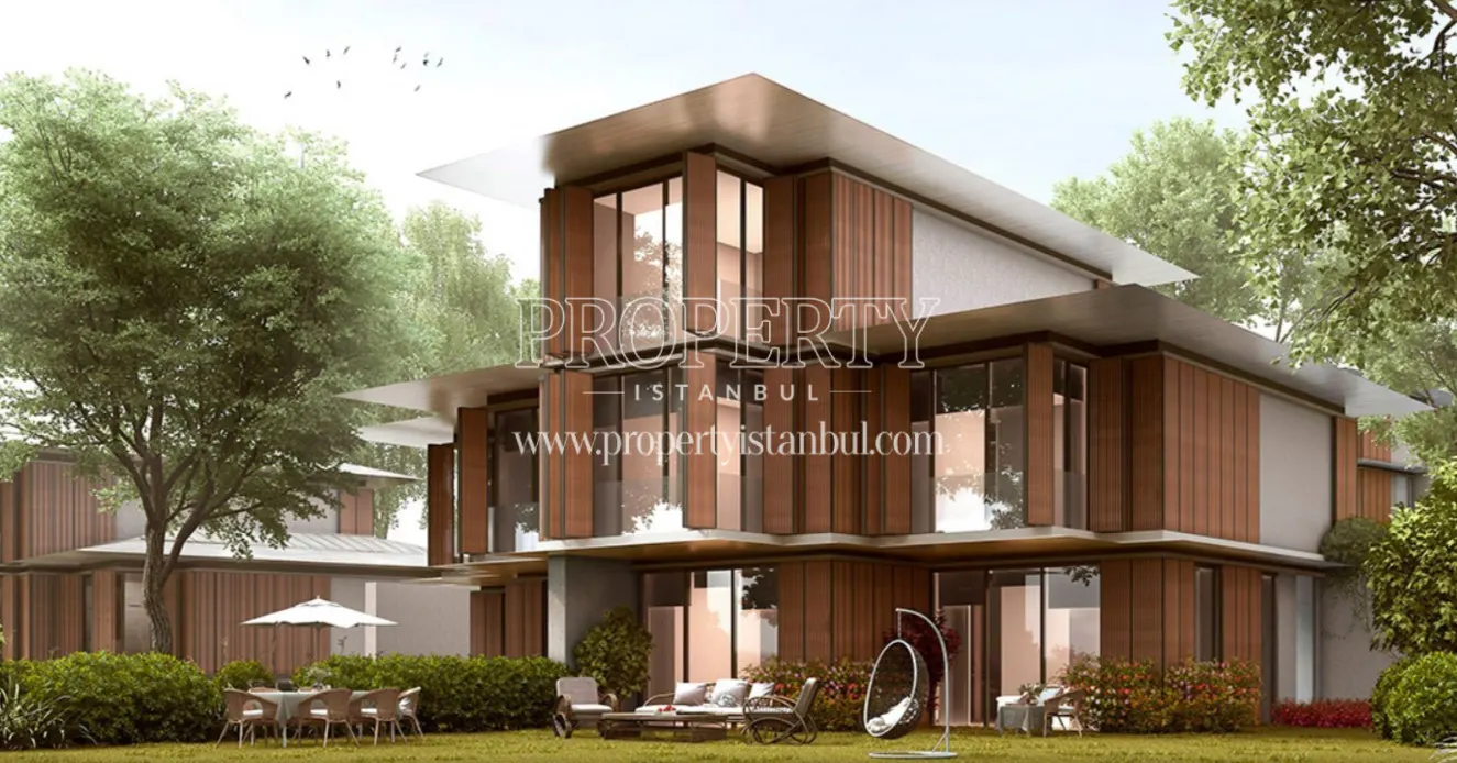 One of the triplex villas in Dusler Vadisi Riva