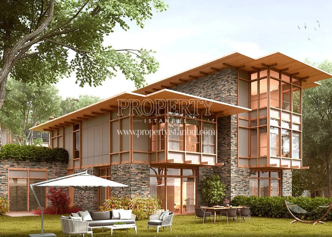 One of the triplex villas in the Dusler Vadisi Riva compound