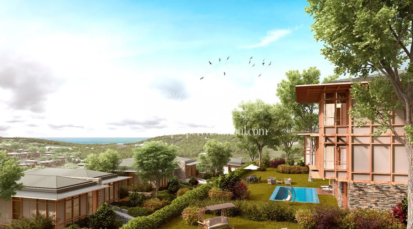 Dusler Vadisi Riva villas with a magnificent land view