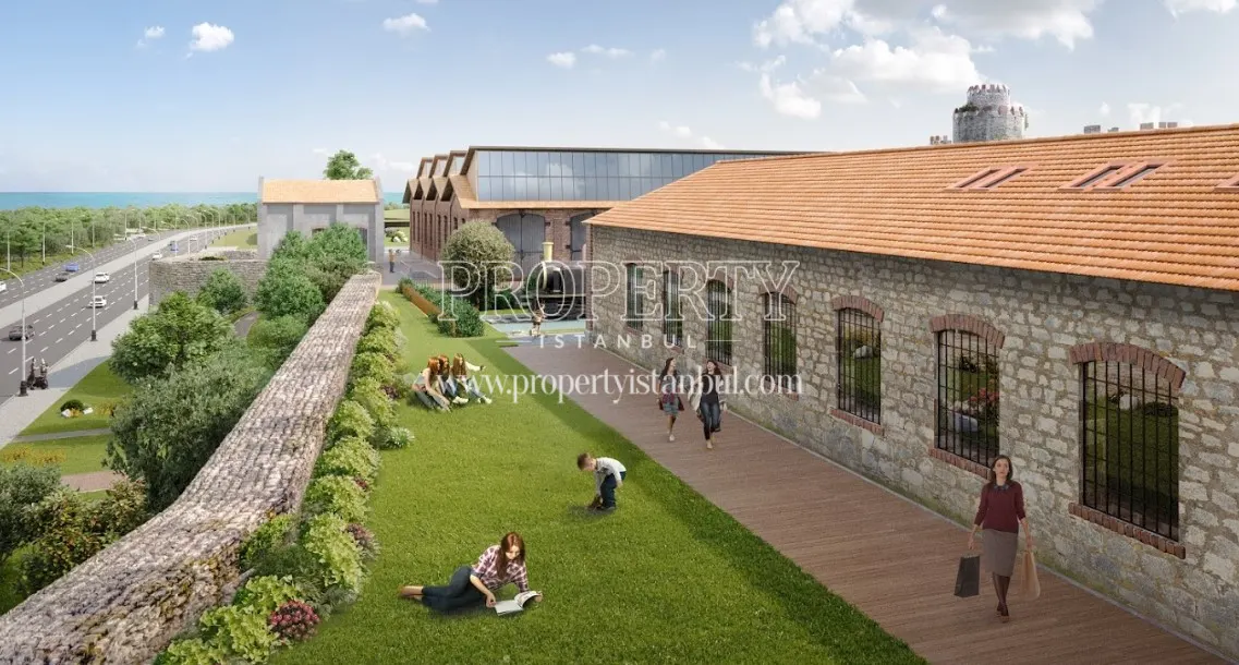 Cer Istanbul residents enjoying the compound garden