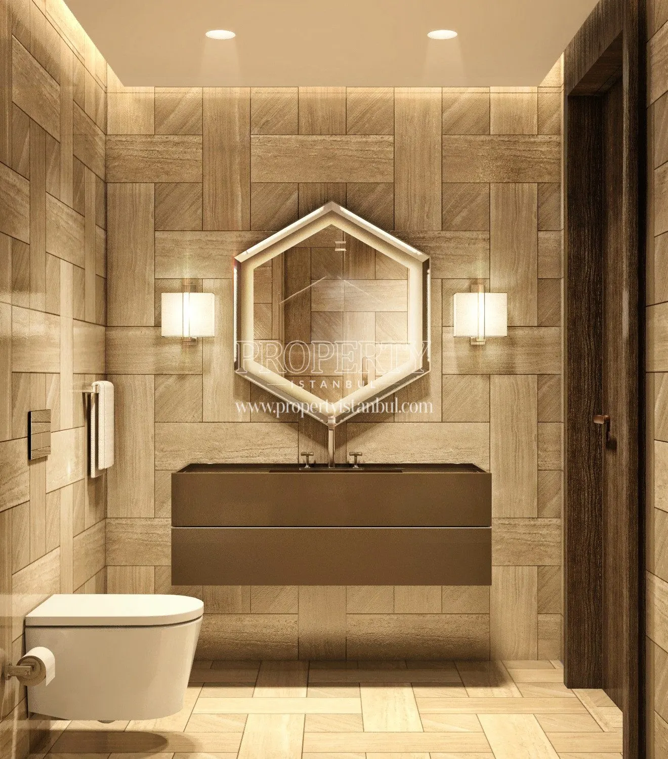 One of the bathrooms in Cer Istanbul