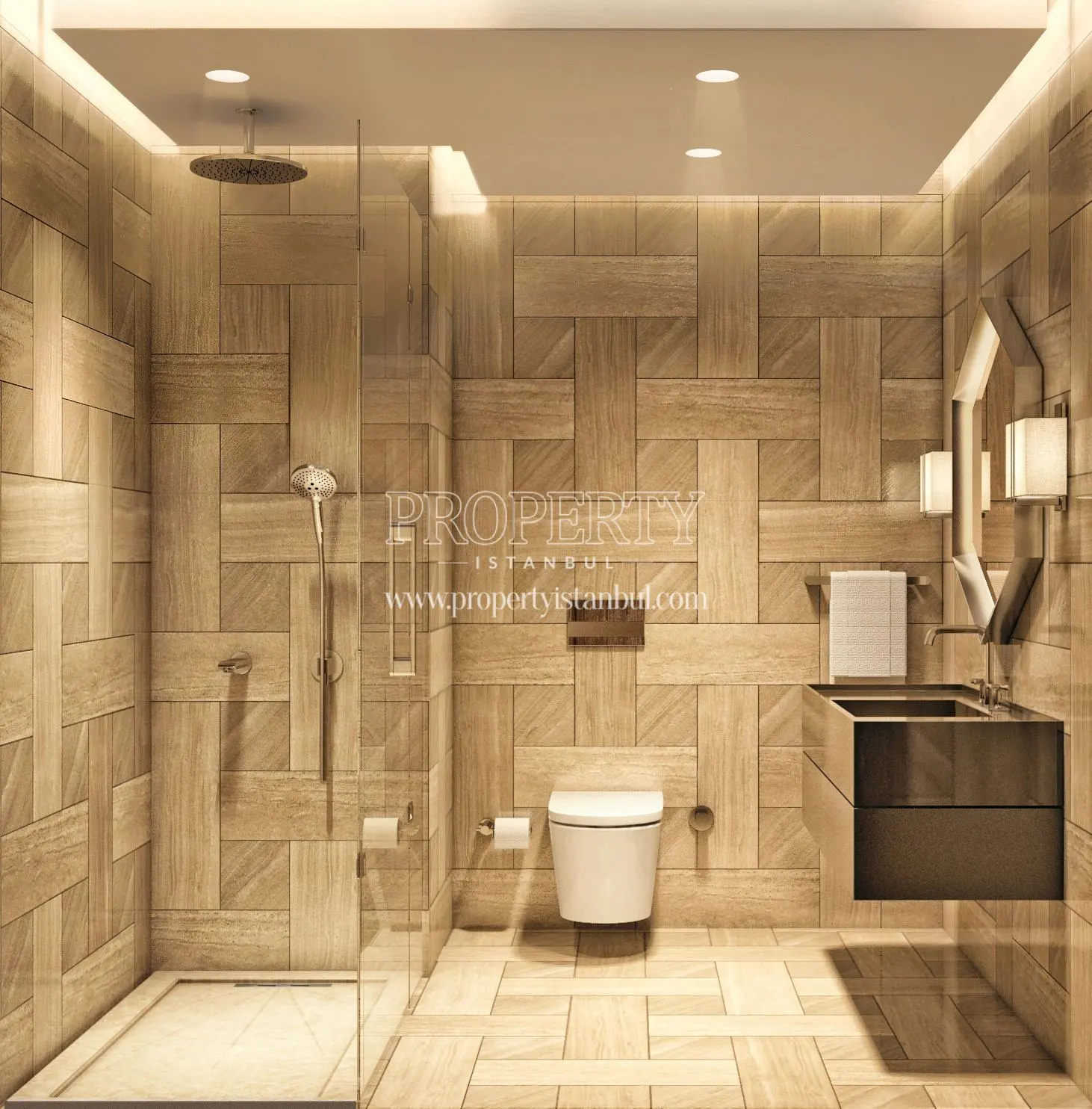 One of the bathrooms in Cer Istanbul