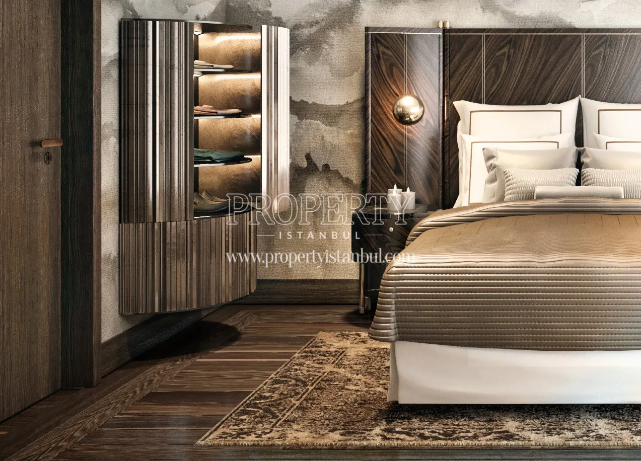 One of the luxury master bedrooms in Cer Istanbul