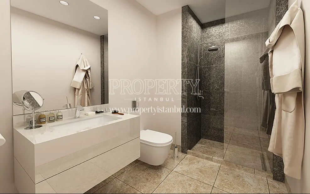 One of the bathrooms in Prime Istanbul