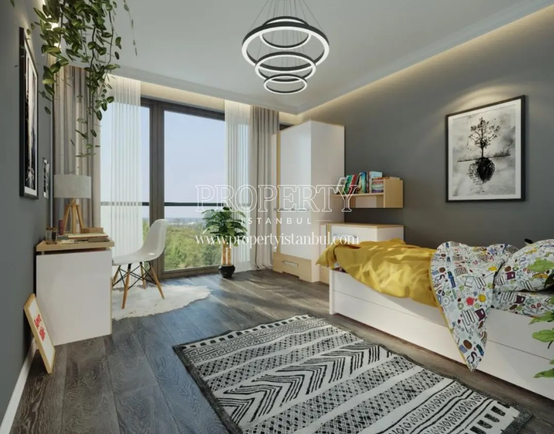 Spacious bedroom in the MiaPort Concept project