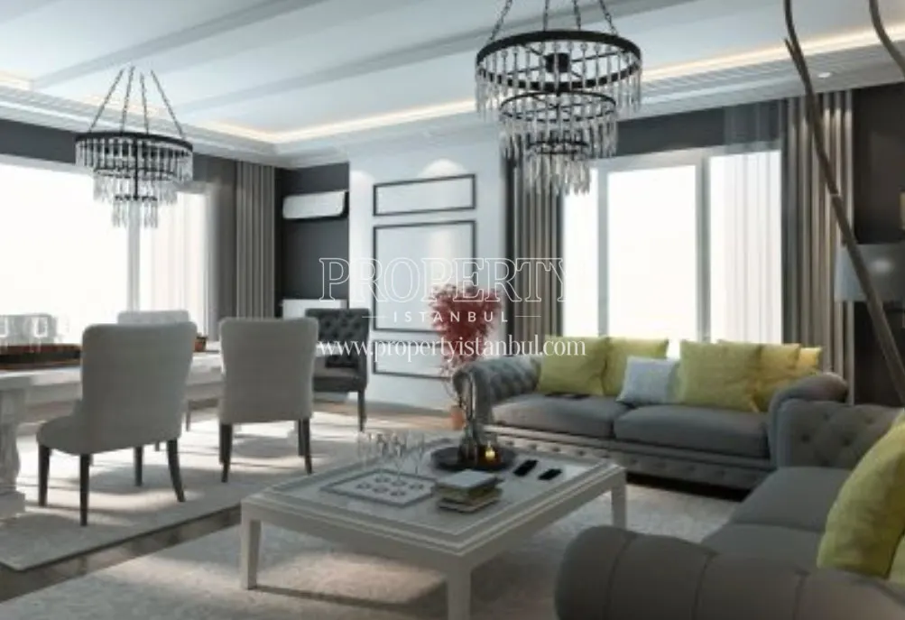 The living room of Olcay Point Residence