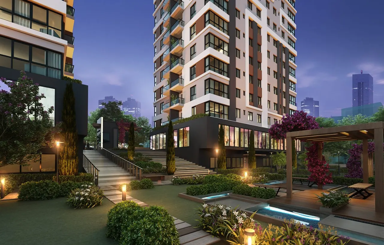 Landscape areas in the Seba Hayat project