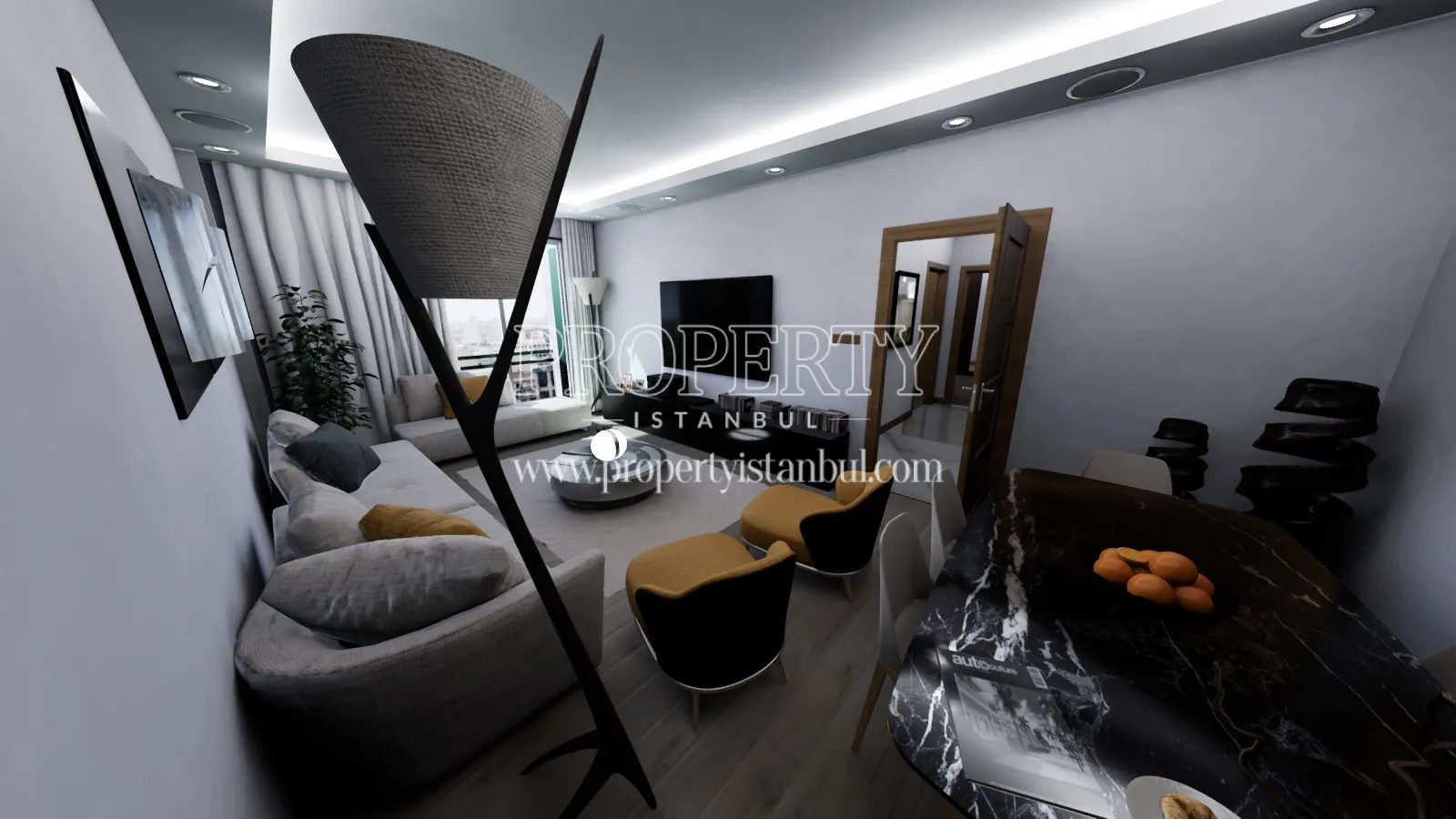 One of the living rooms in Vadiland Towers