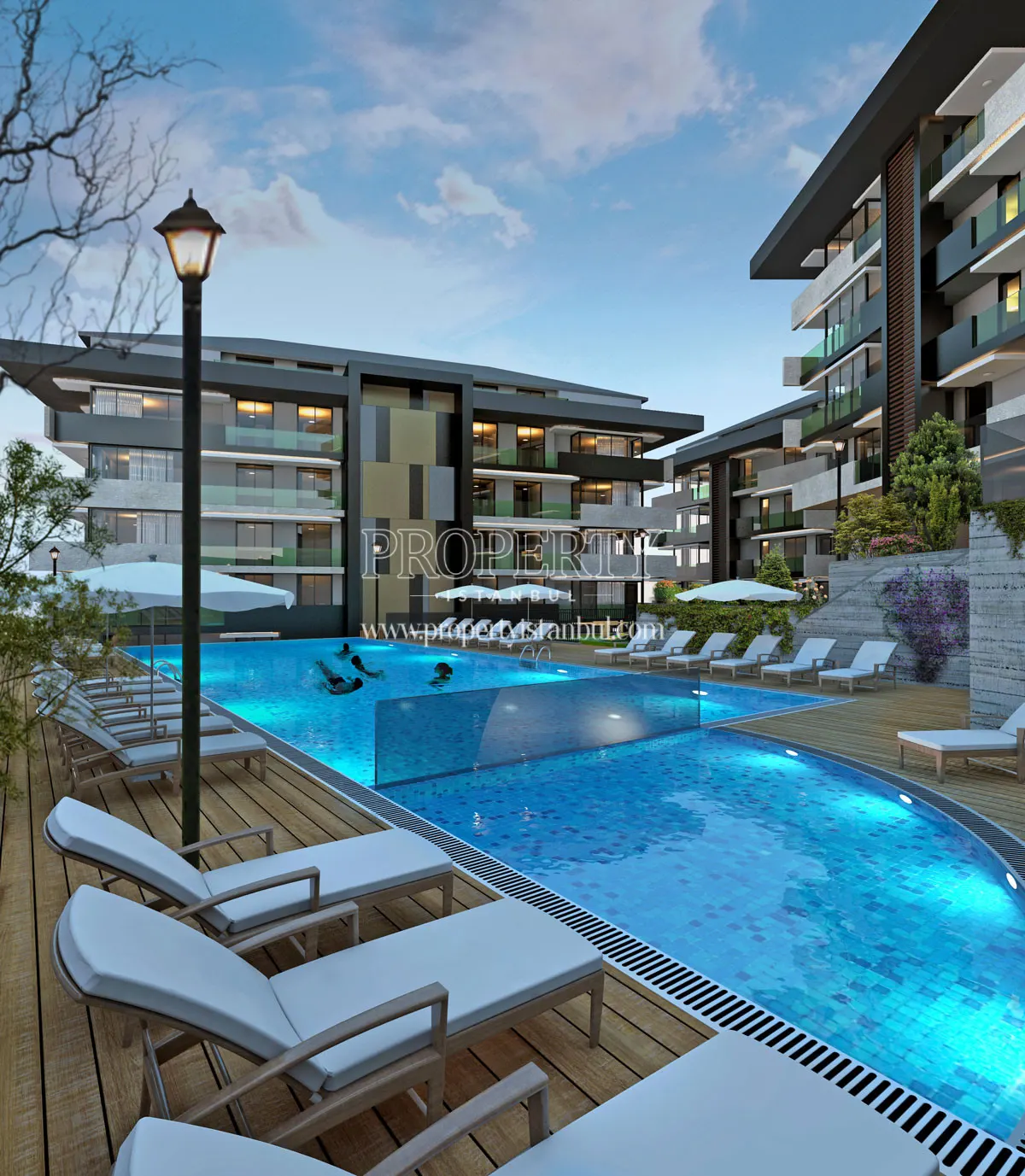 Outdoor swimming pool in Tarabya Vadi Konaklari