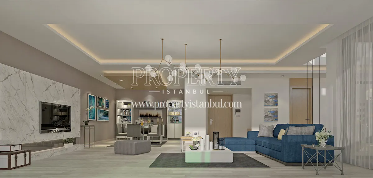 Luxury and spacious living room in Tarabya Vadi Konaklari