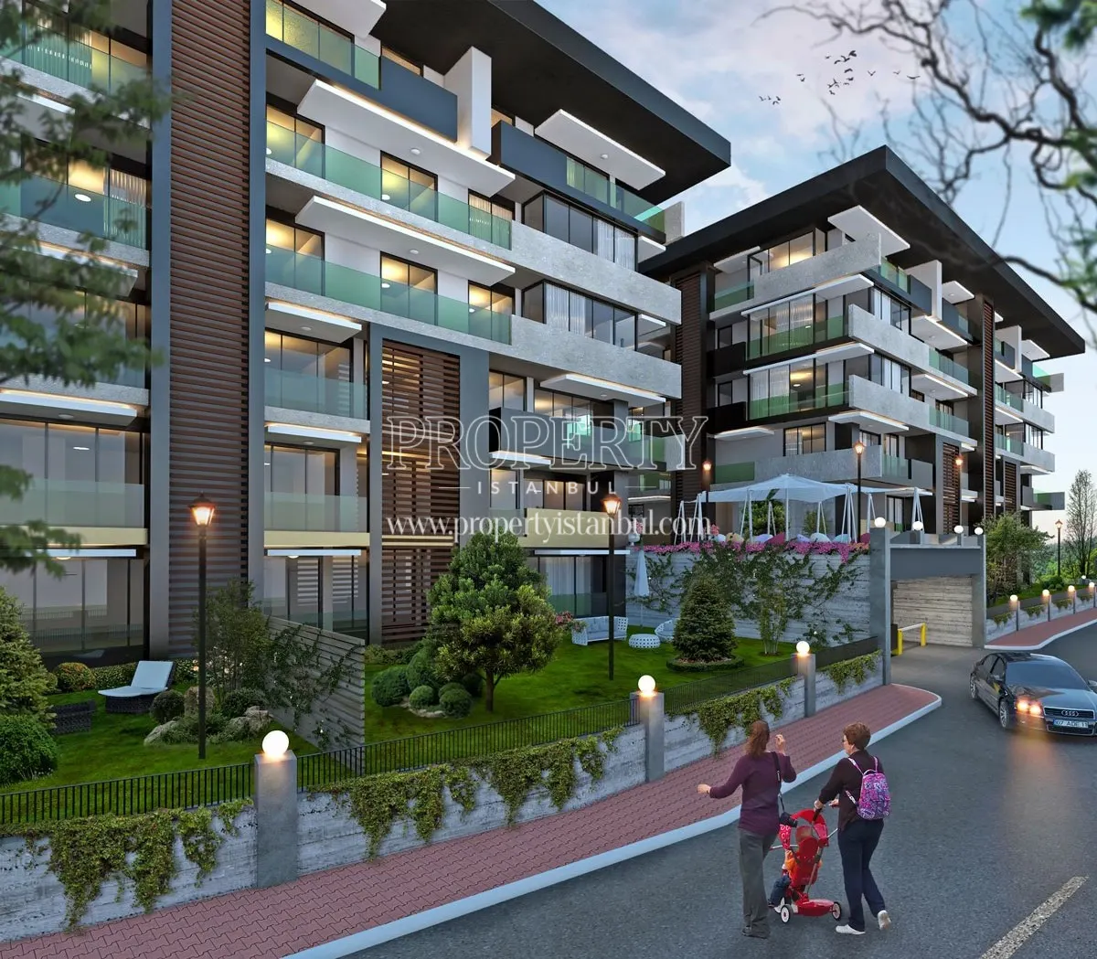 Tarabya Vadi Konaklari compound view from the outside