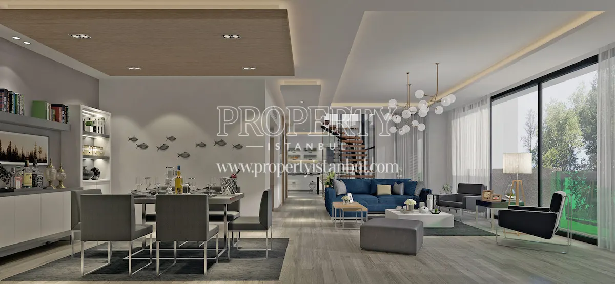 One of the duplex apartments in Tarabya Vadi Konaklari