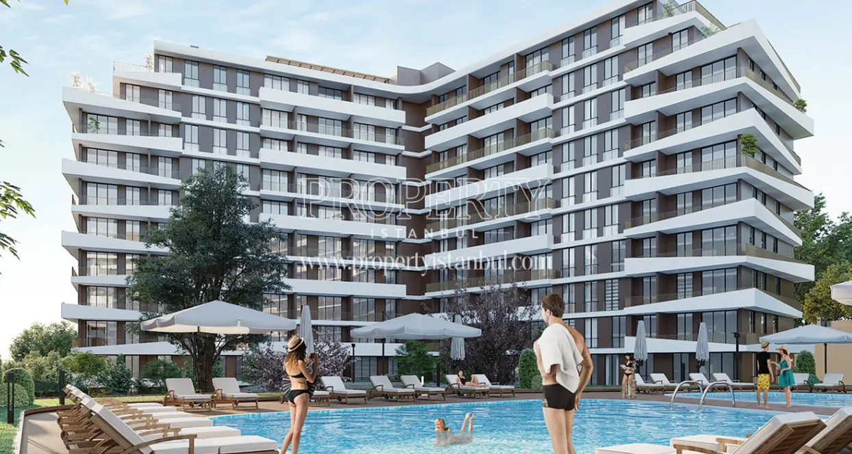 The residents of Plusera City are swimming in the compound pool