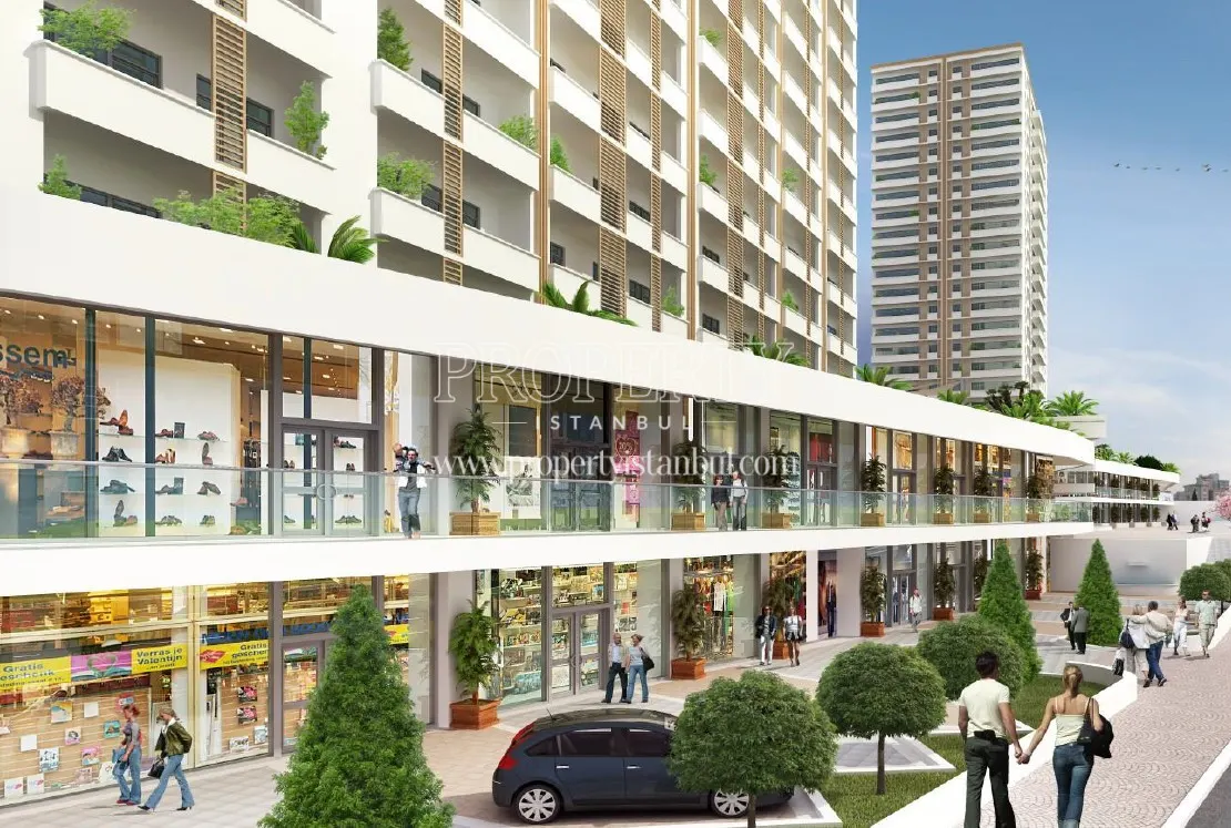 Shops in the Yalcintepe Residence project