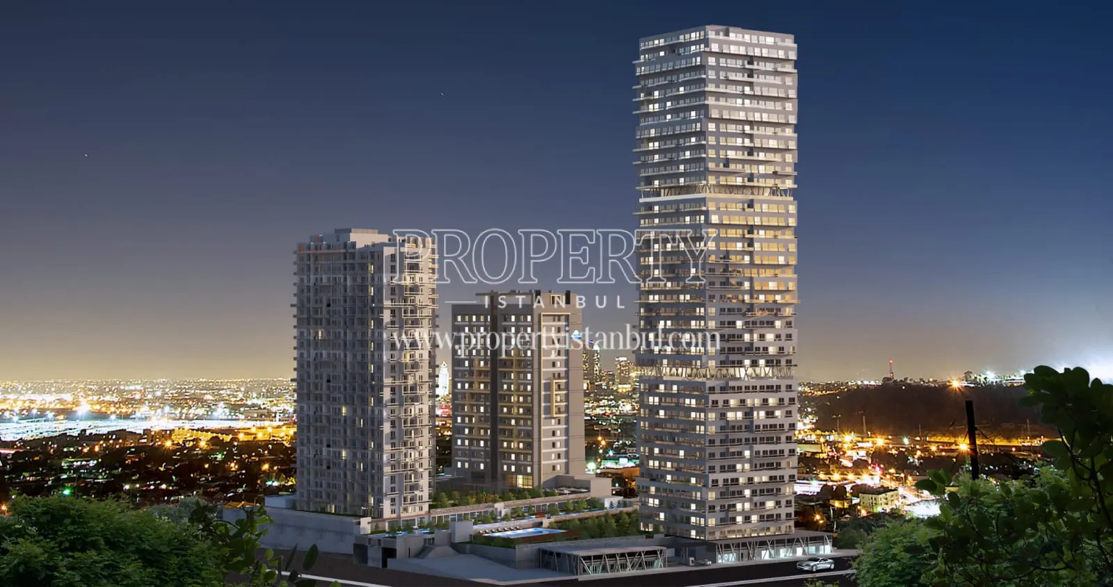 Wyndham Days Hotel project at night