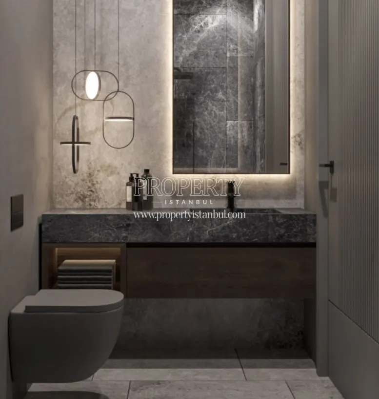 Small bathroom in Emirgan Apartments by Seba
