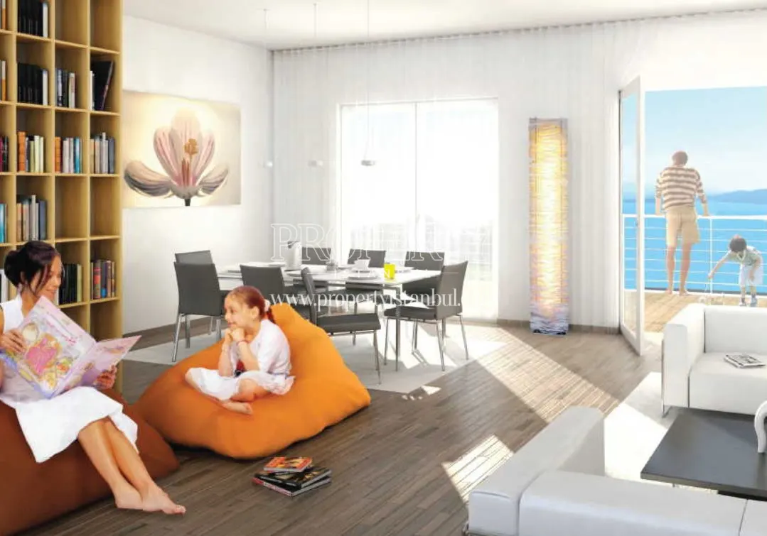 One of the living rooms in Grand Tower Kartal