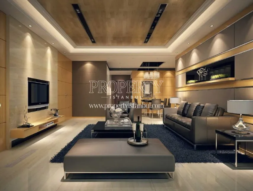 One of the living rooms in Grand Tower Kartal