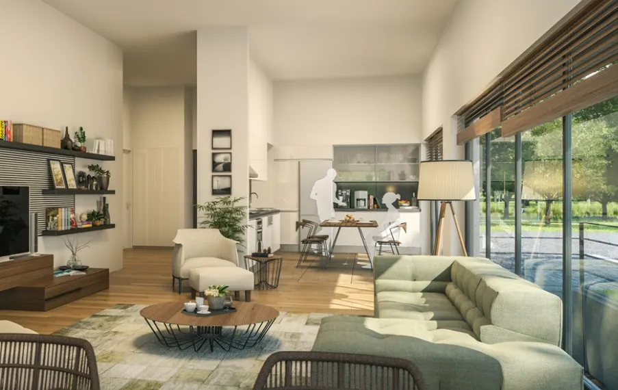 One of the living rooms in Kendo Kemer Evleri