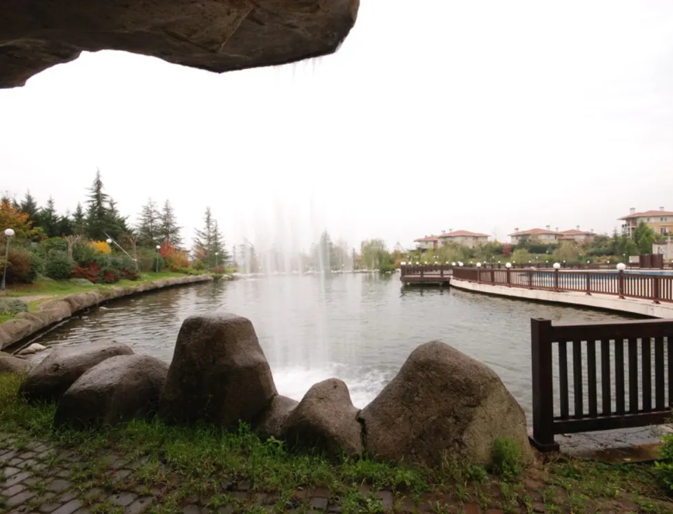 Artificial lake in Arkeon Evleri