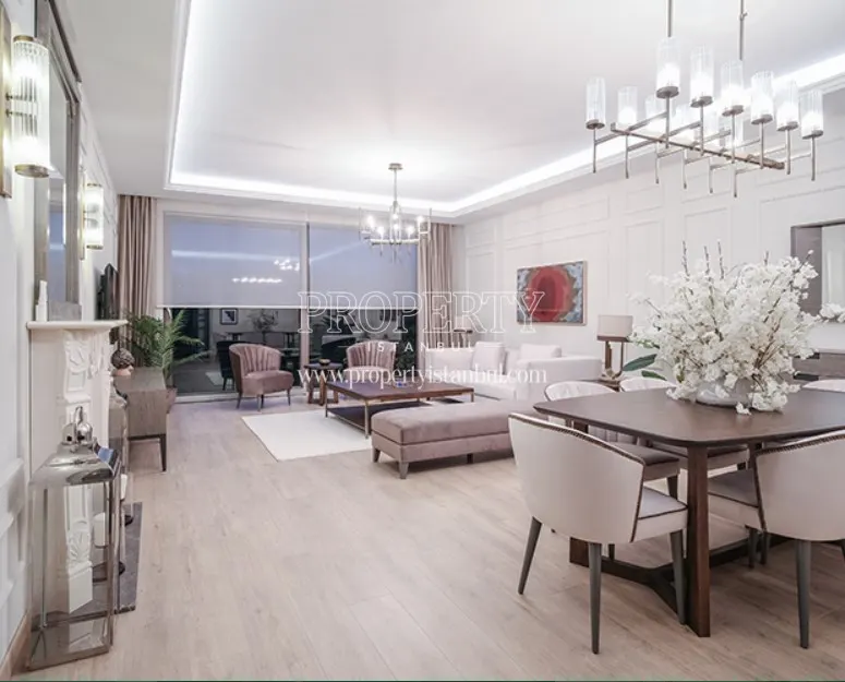 Spacious living room in the Dekar Kiyibahce project
