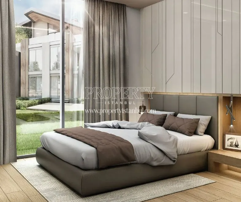 Master bedroom in Maya Kemer Evleri