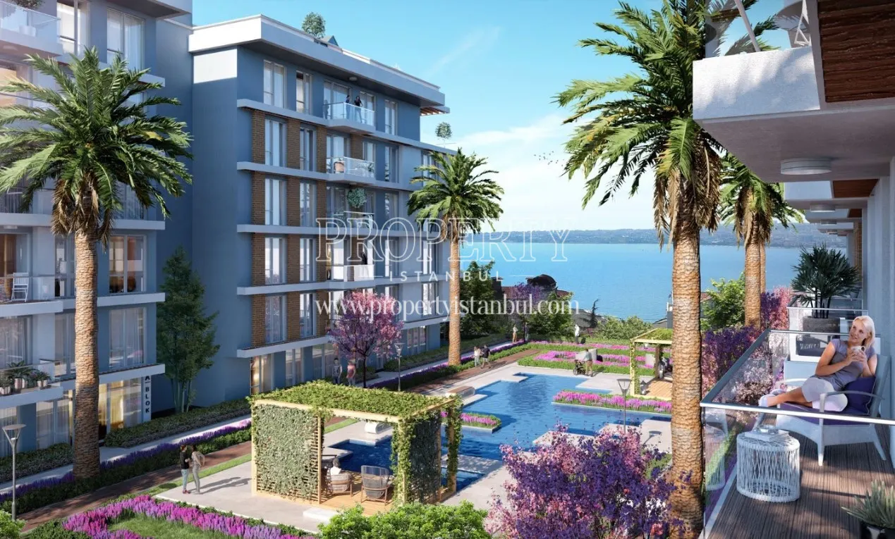 Sea view from the Casablue Istanbul project