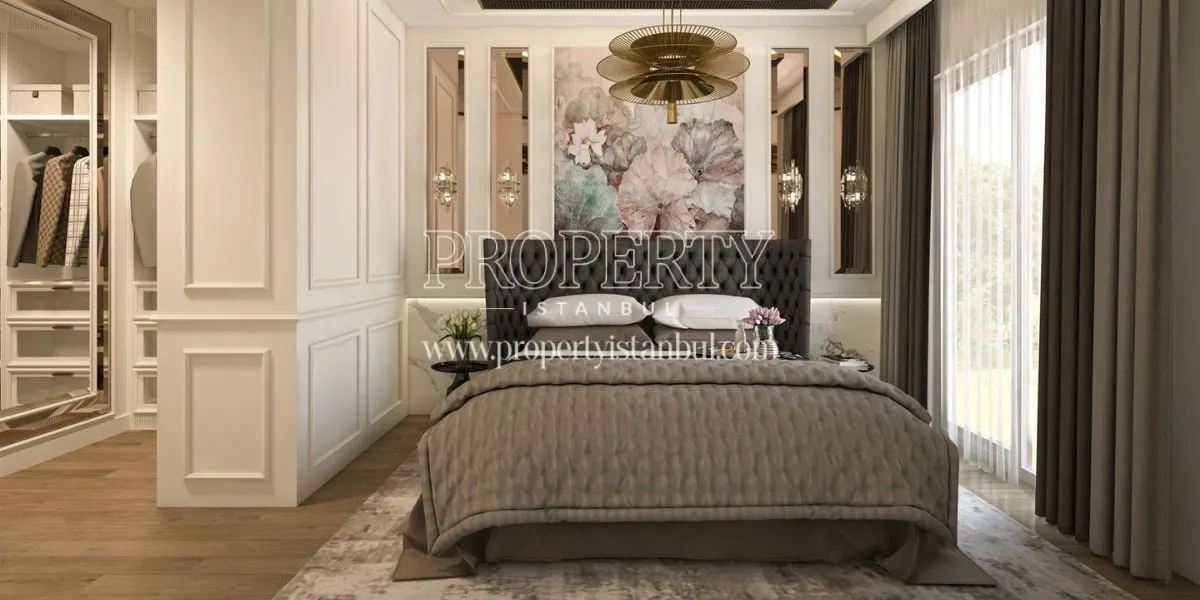 A bedroom in Alya Mercan Project